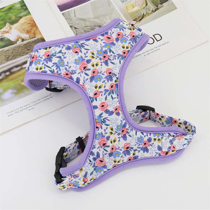 Cute Broken Flowers Traction Rope Vest Type