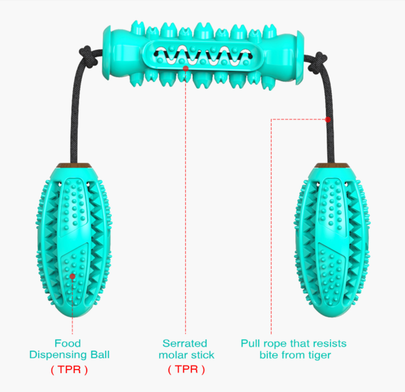 Amazon Bestselling Dog Chew Toy with Rope (3-Pack)
