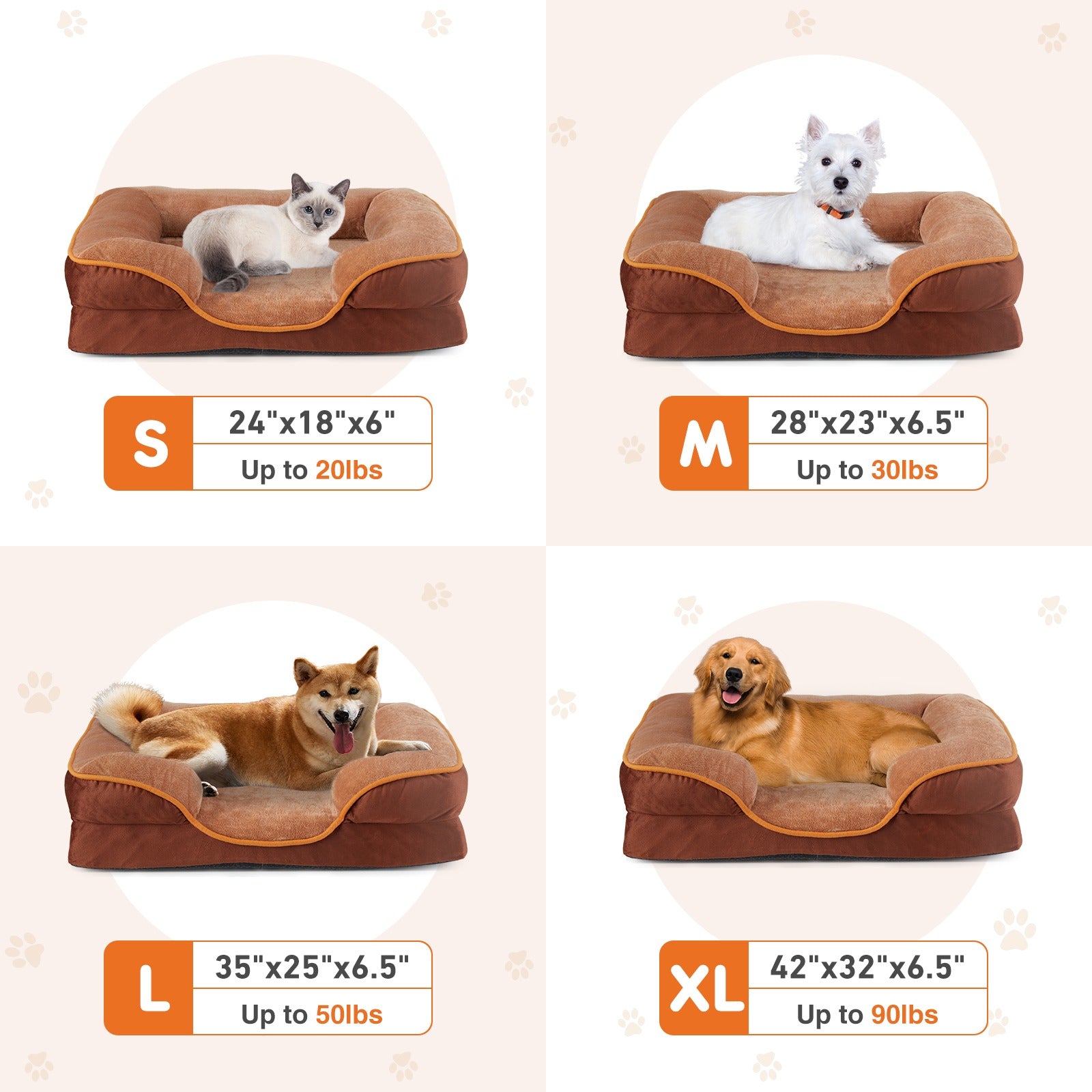 Orthopedic Memory Foam Pet Bed