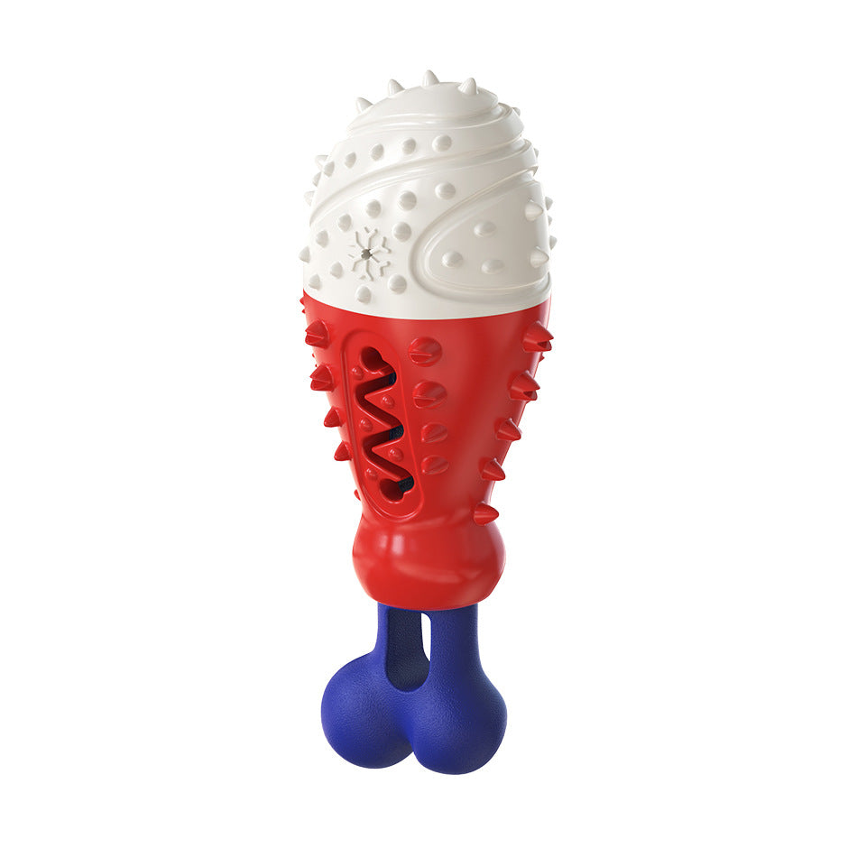 Turkey Leg Shaped Dog Toothbrush and Molar Toy