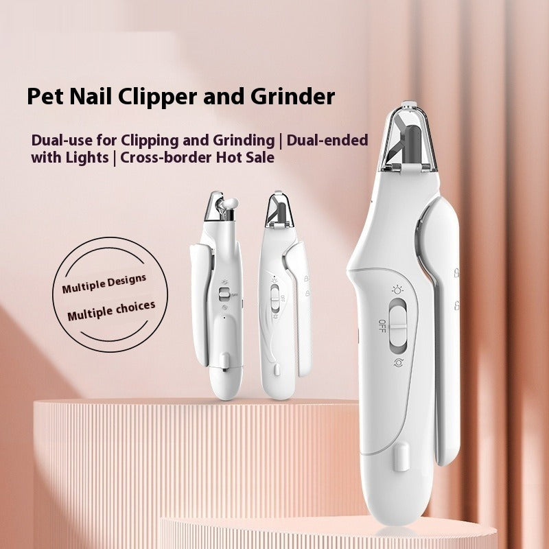 Pet Electric Nail Grinder 2-in-1 Rechargeable