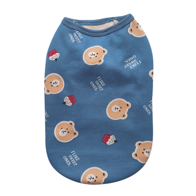 Plush Pet Vest for Autumn and Winter (Small to Large)