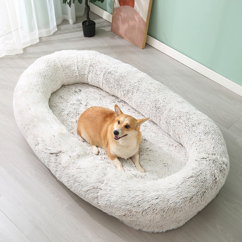 Plush Winter Warm Large Pet Bed