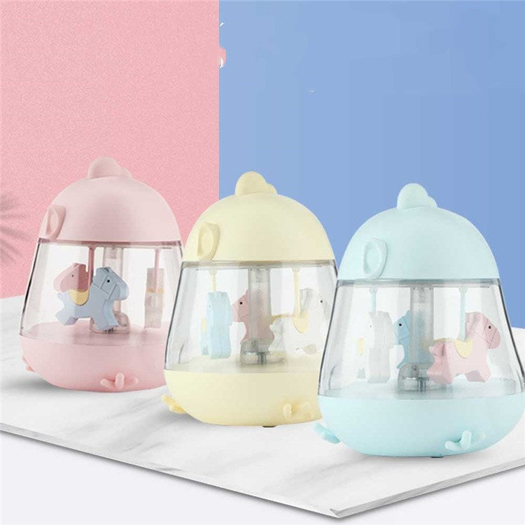 Musical USB Carousel Night Light with Touch Control
