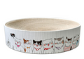 Round Corrugated Cat Scratching Board and Bed