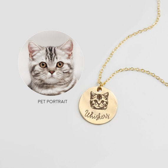 Engraved Pet Tag Necklace