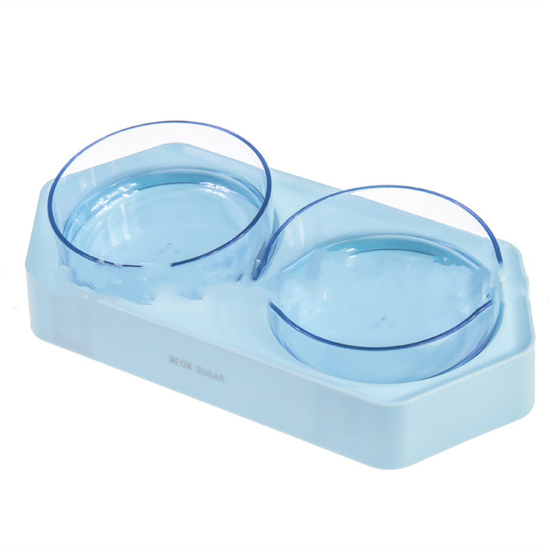 Adjustable Hexagonal Pet Bowl with Dual Sections