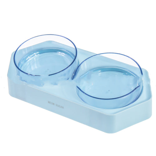 Adjustable Hexagonal Pet Bowl with Dual Sections