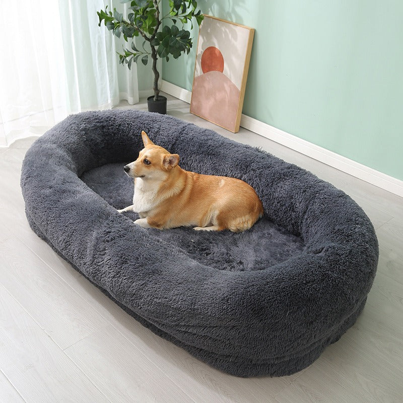 Plush Winter Warm Large Pet Bed