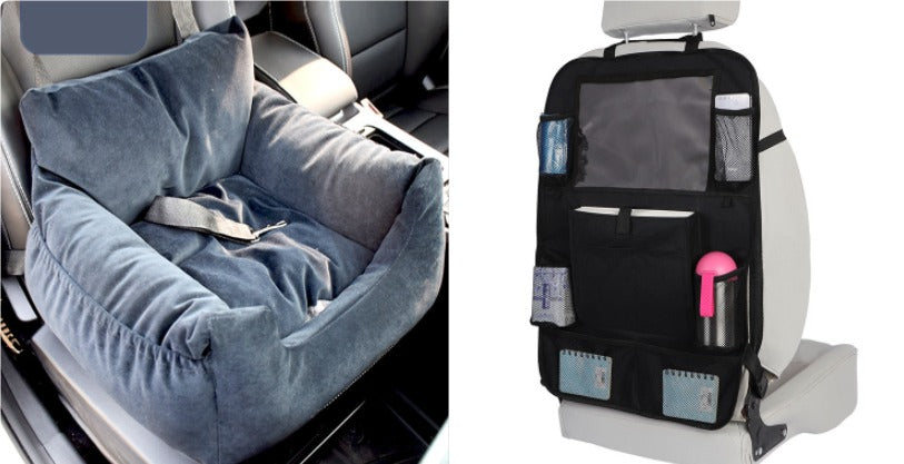 Pet Car Seat Bed for Dogs & Cats