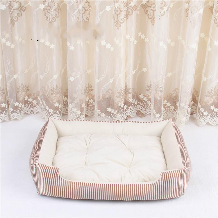 Striped Pet Bed for Medium to Large Dogs and Cats