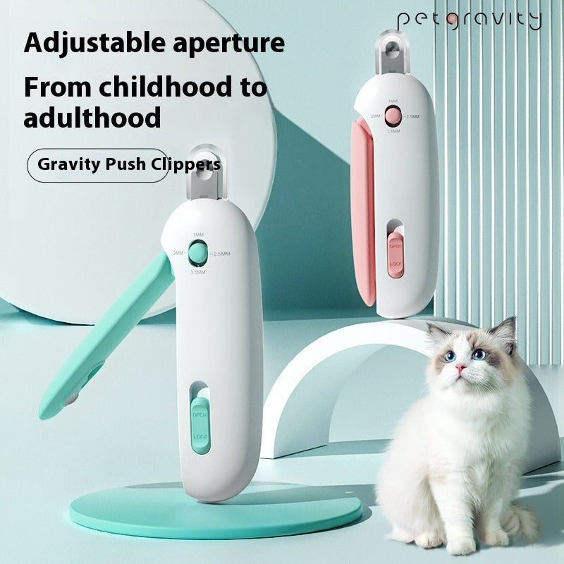 Cat Nail Scissors Gravity Push
