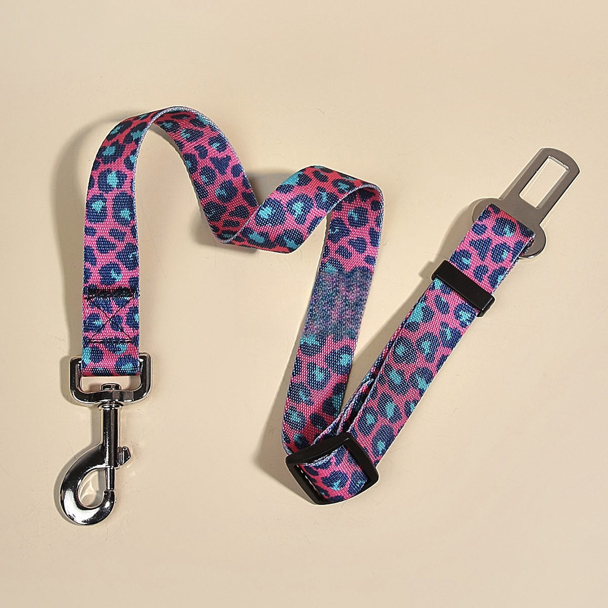 Nylon Dog Car Seat Belt with Hand Holding Rope