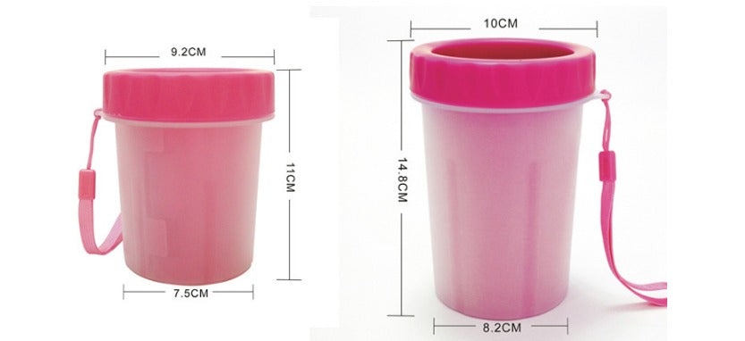 Silicone Pet Paw Cleaner with Flat Bottle Mouth