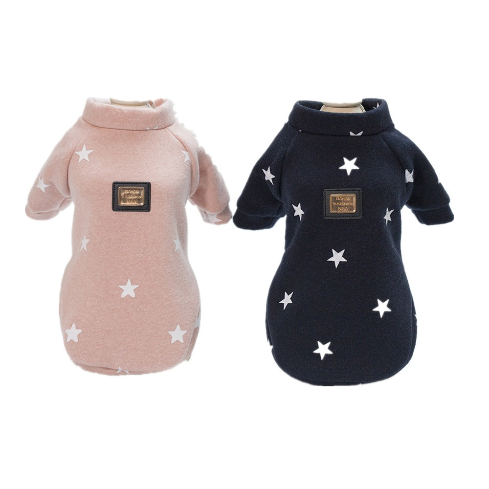 Dog Baby Star Hoodie for Pets - Winter/Fall Collection