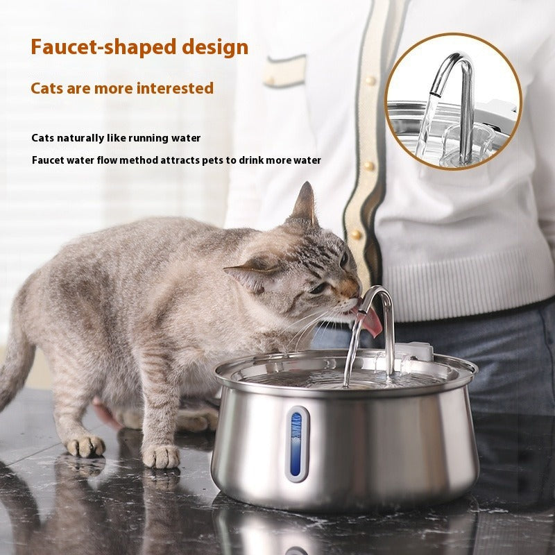 4L Stainless Steel Pet Water Dispenser