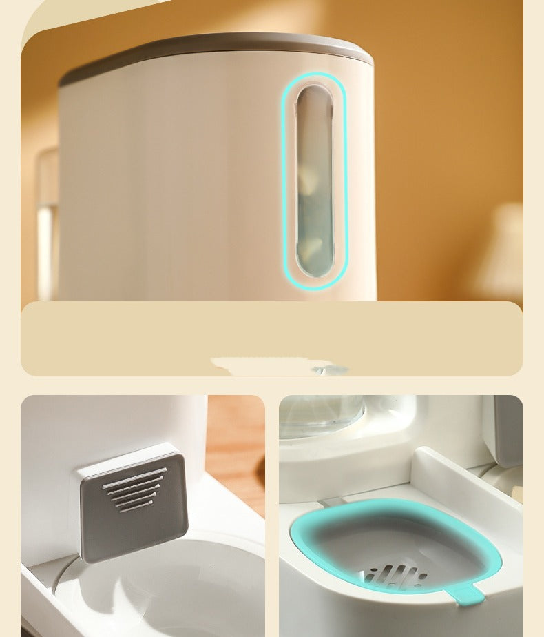 Large Capacity Pet Water Dispenser with Wet and Dry Separation