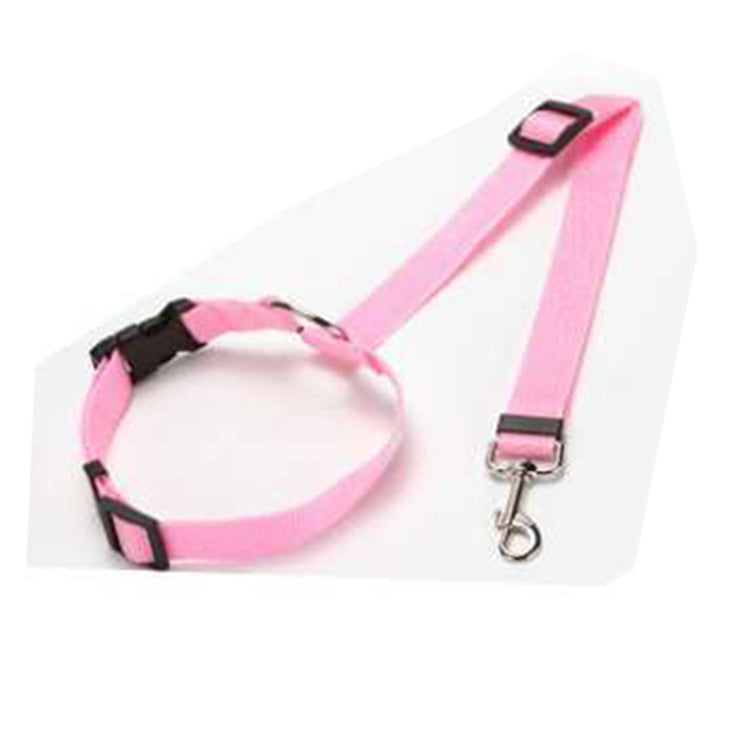Adjustable 2-in-1 Pet Car Seat Belt & Leash