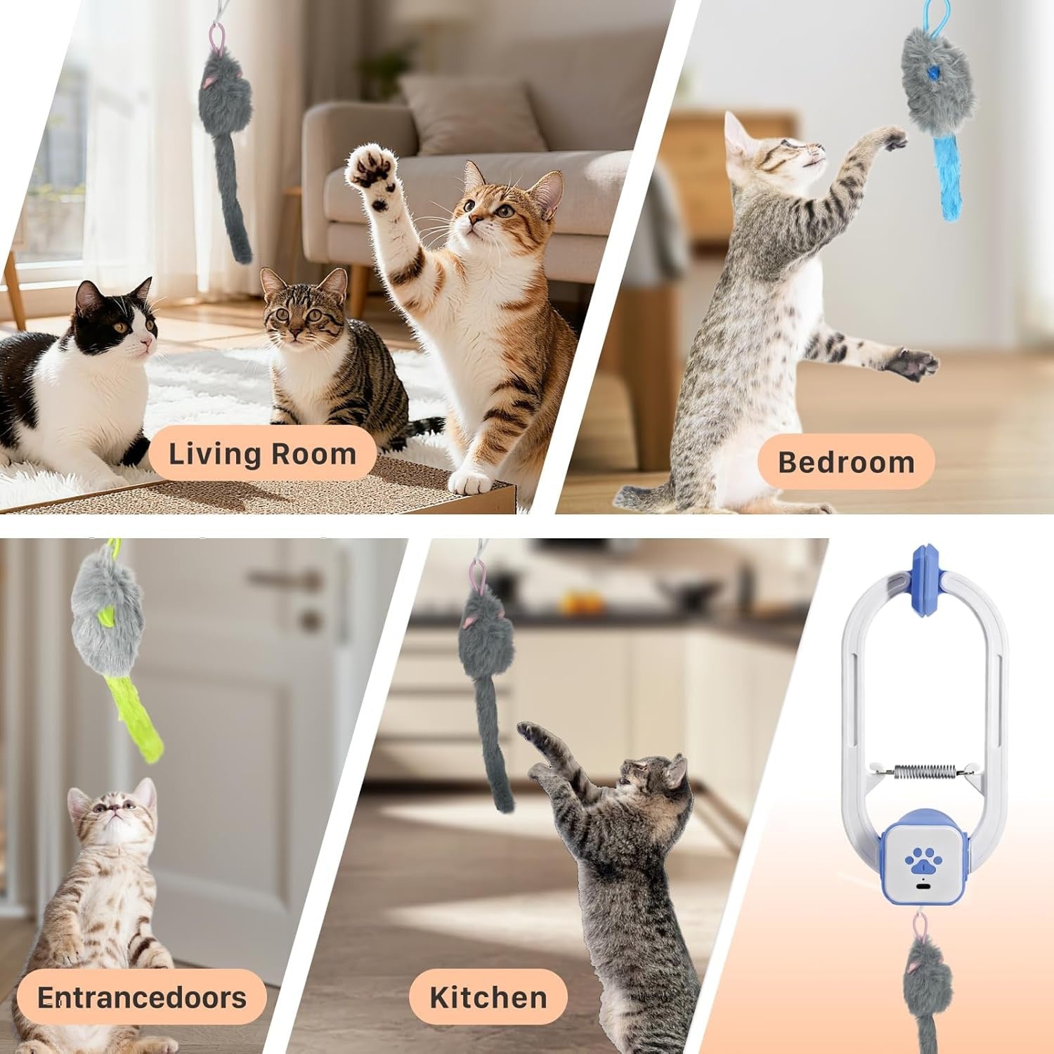 Rechargeable Electric Remote Cat Teaser Toy