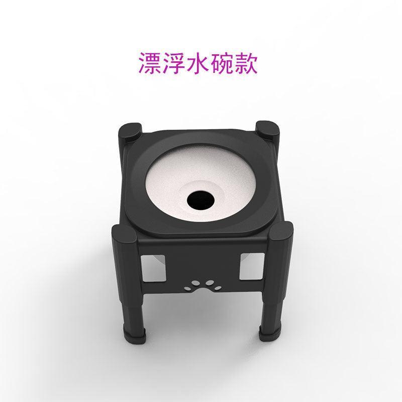 Pet Water Bowl with Slow Feeding Design and Adjustable Height