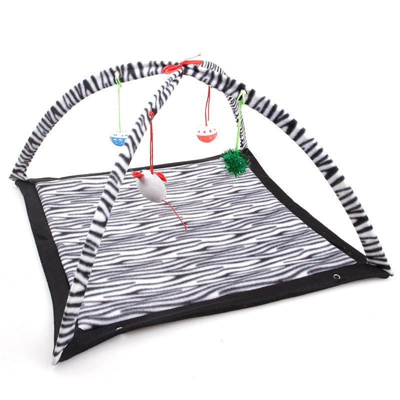 Folding Cat Tent and Hammock Play Mat for Cats