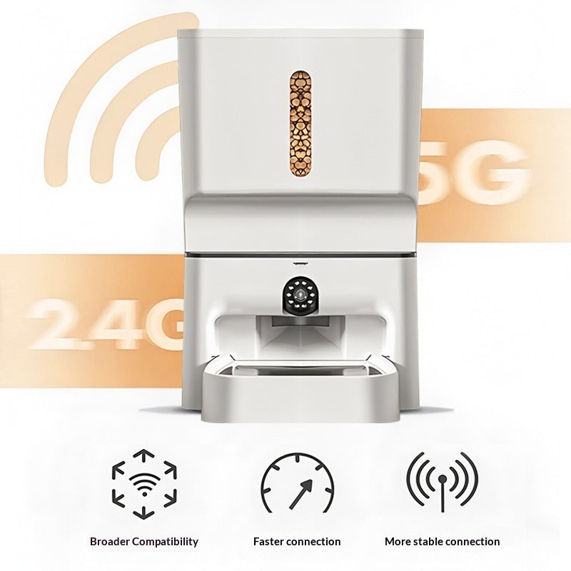 7L Automatic Cat Feeder with Video & Bowl