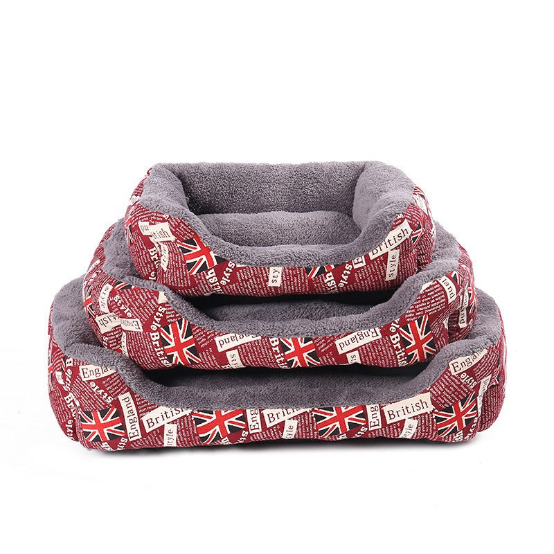 Fleece-lined Pet Cushion Mat