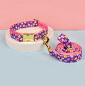 Double-Sided Pet Collar & Leash Set