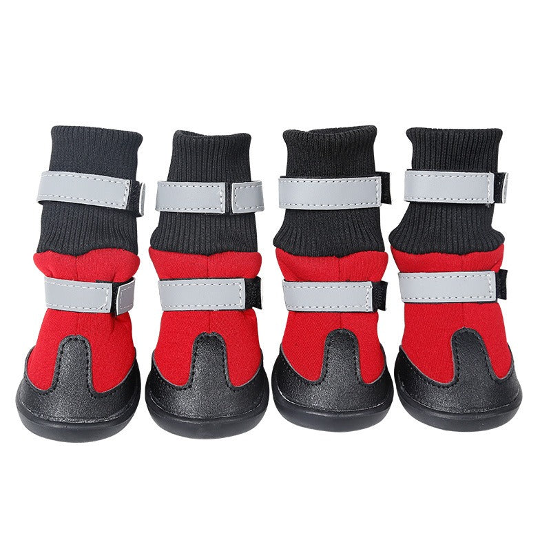 Wear-Resistant Snow Boots for Medium & Large Dogs