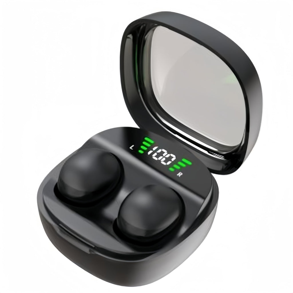 Generic Sleep Wireless Headphones Invisible Sleep Earbuds Invisible Sleep Earbuds for Side Sleepers Bluetooth 5.3 Miniature in-Ear Headphones Comfort Noise Cancellation for Sleep (Black)