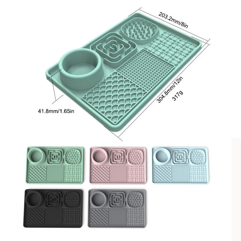 Dog Slow Feeder Lick Mat with Suction