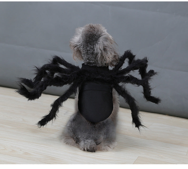 Plush Spider Costume for Pets - Party Outfit