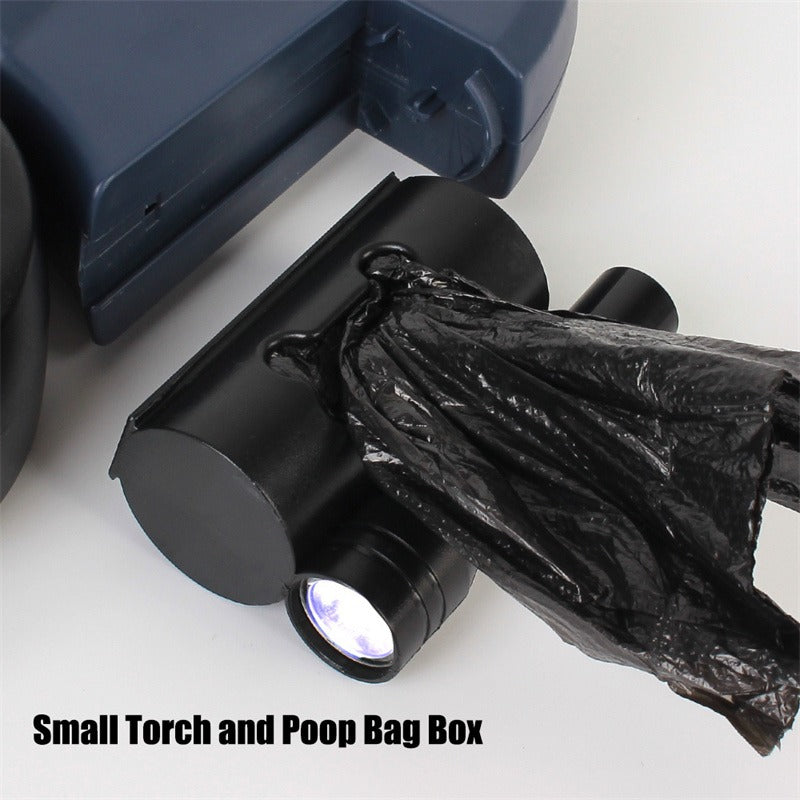 Retractable Dual Dog Leash with Light, 360° Swivel