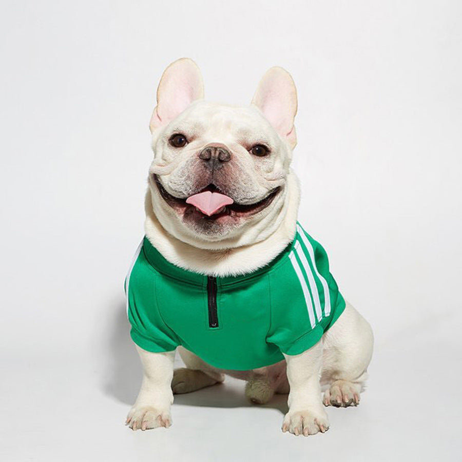 Dog Hoodie with Three Stripes for Pets