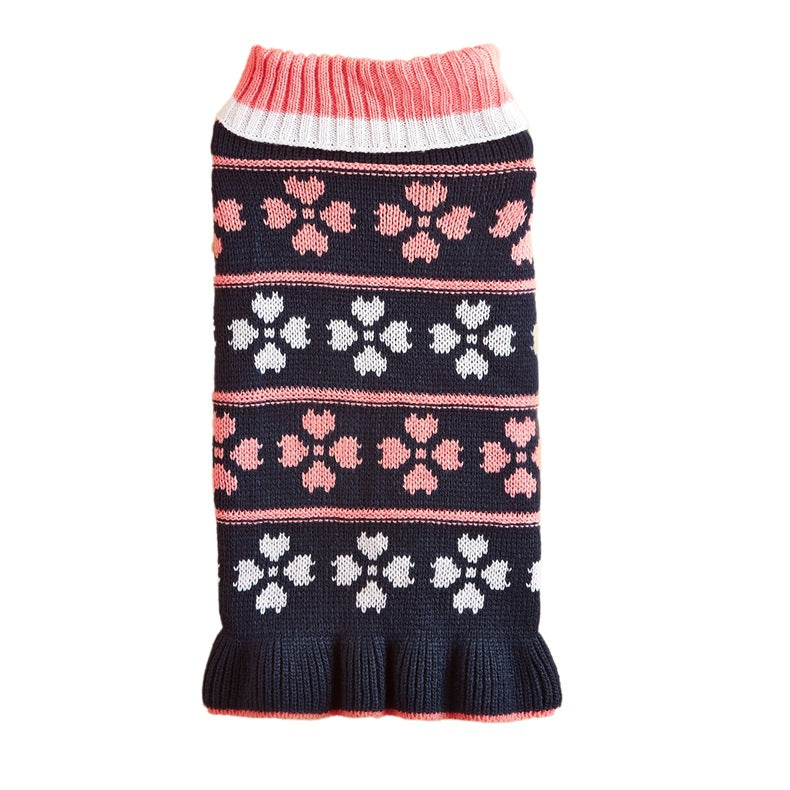 New Dog Dress for Autumn and Winter with Star Wave