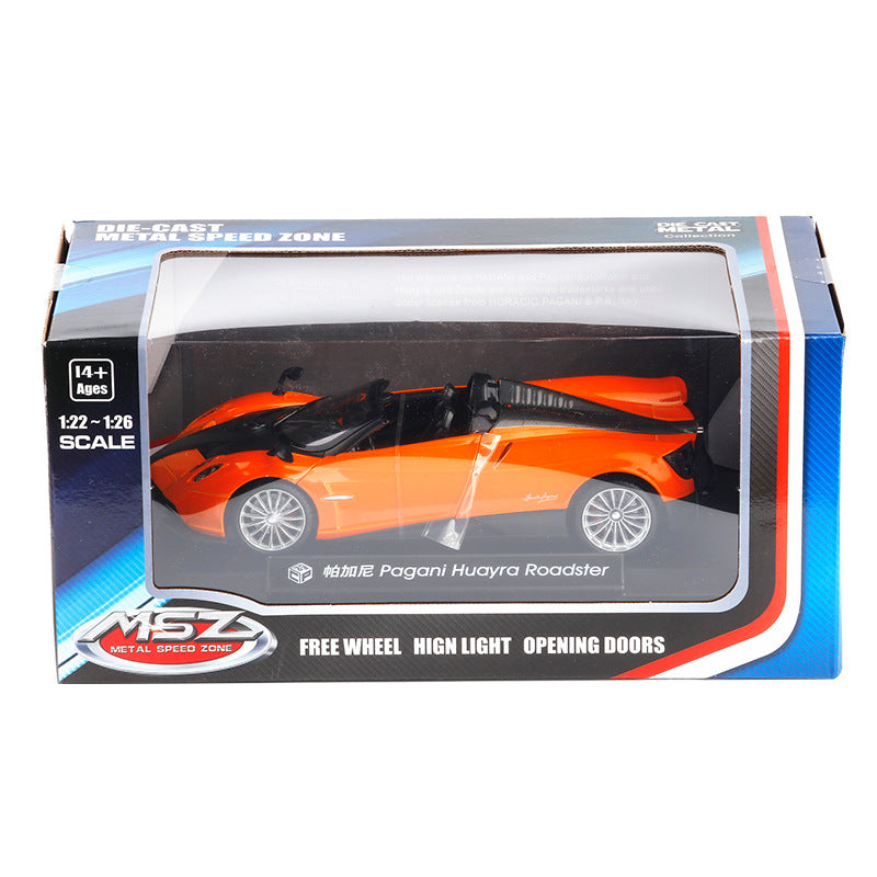 Pagani Zonda Diecast Model Car with Lights and Doors