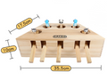 Interactive Wooden Cat Toy with Whack-a-Mole Design