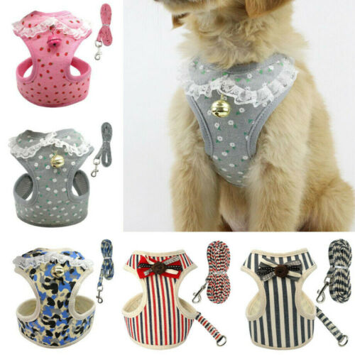 Pet Dog Leash with Harness Vest and Tether Strap