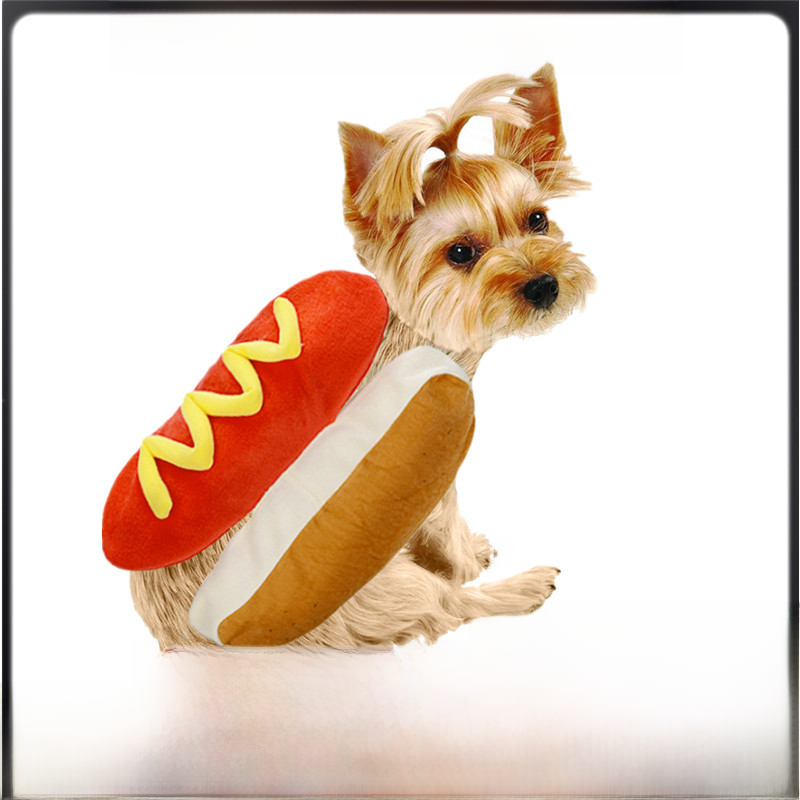 Hot Dog Hamburger Cartoon Pet Clothes for Dogs and Cats