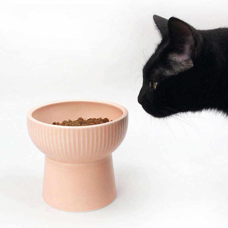 JoyCat Ceramic Pet Bowl for Cats and Dogs - Peekabowl