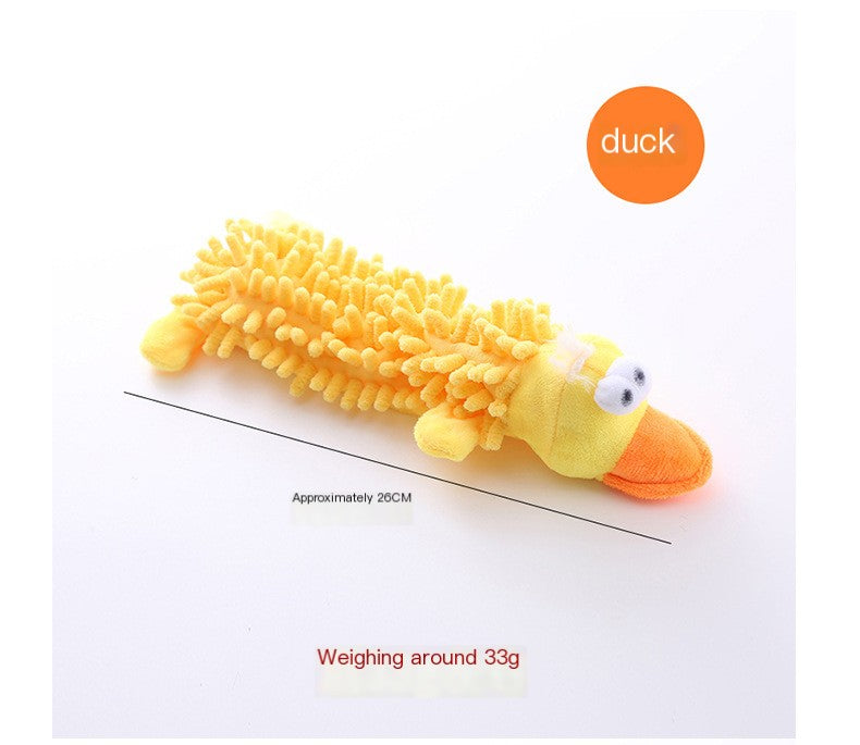 Plush Dog Toys - Frog and Hippo Tooth Grinding Chew
