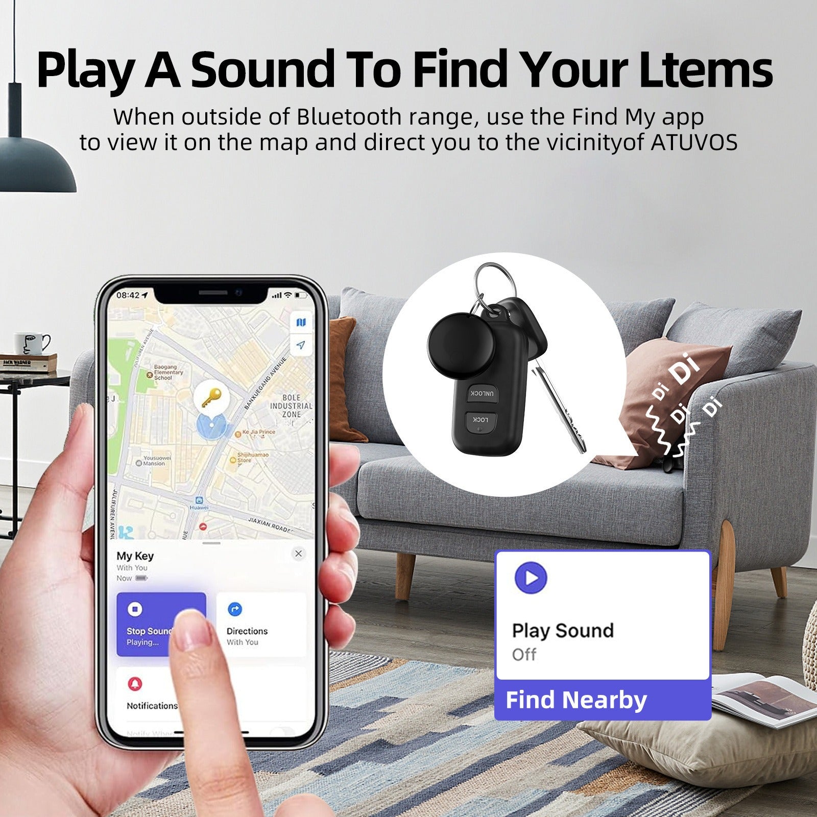 Airtag Bluetooth GPS Pet Tracker