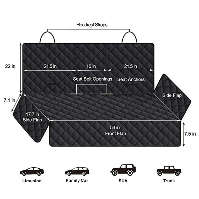Waterproof Dog Car Seat Cover Hammock