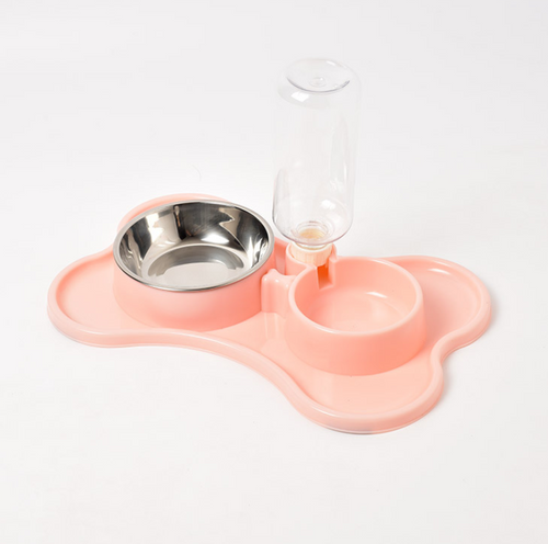 Automatic Dog Water Dispenser with Double Bowls