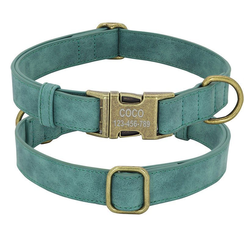 Polyurethane Leather Collar for Small & Medium Dogs