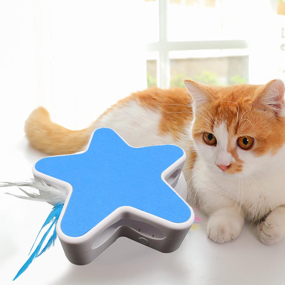 Petopia Electric Cat Toy with Feather Wand and Spinner