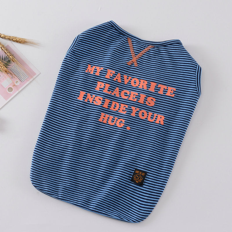 Casual Cartoon Vest and Jacket for Pets, Spring/Summer