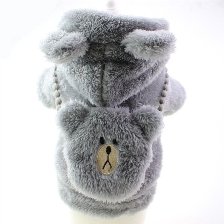 Embroidered Plush Two-Leg Sweater for Comfort