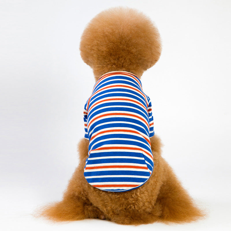 Striped Pet Clothing for Small to Medium Dogs