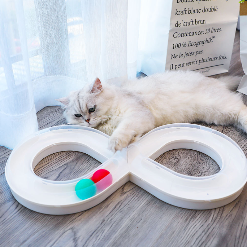 HOOPET Cat Toy Set with Spinning Wheel and Teaser